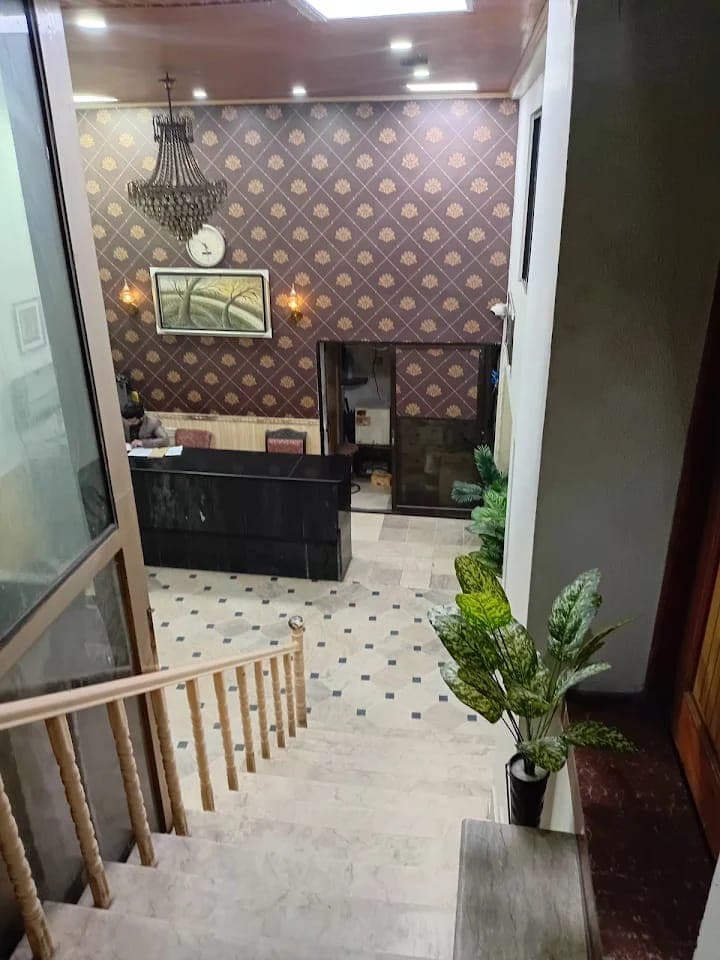 Hotel reception desk